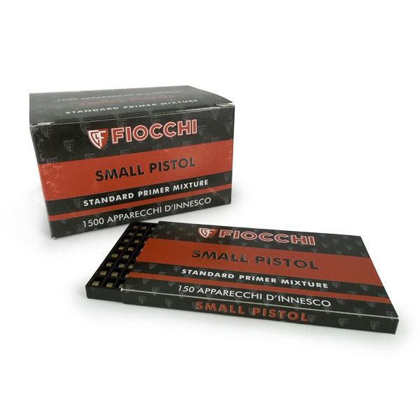 Spłonki FIOCCHI pistoletowe małe Brass 1op.=150szt UN0044 1,4S, Włochy