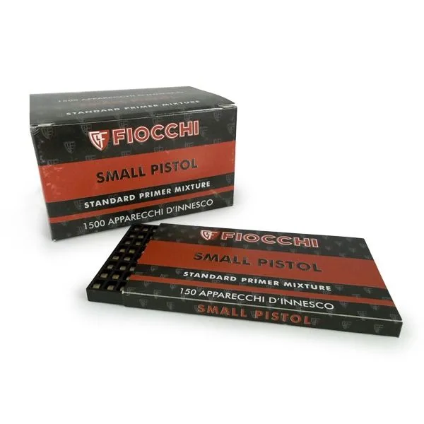 Spłonki FIOCCHI pistoletowe małe Brass 1op.=150szt UN0044 1,4S, Włochy