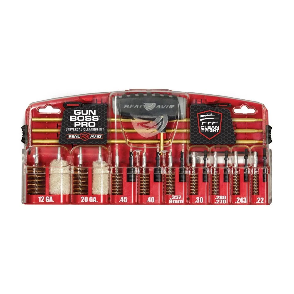 Real Avid - Zestaw do czyszczenia broni Gun Boss Pro - Universal Cleaning Kit - AVGBPRO-U - Uniwersalny NS — zdjęcie 9
