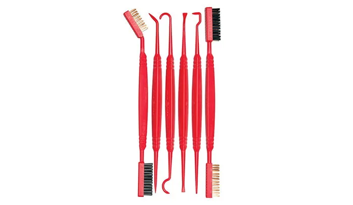 Real Avid - Zestaw szczotek i skrobaków do czyszczenia broni Accu-Grip Picks & Brushes - AVPBS - Uniwersalny NS