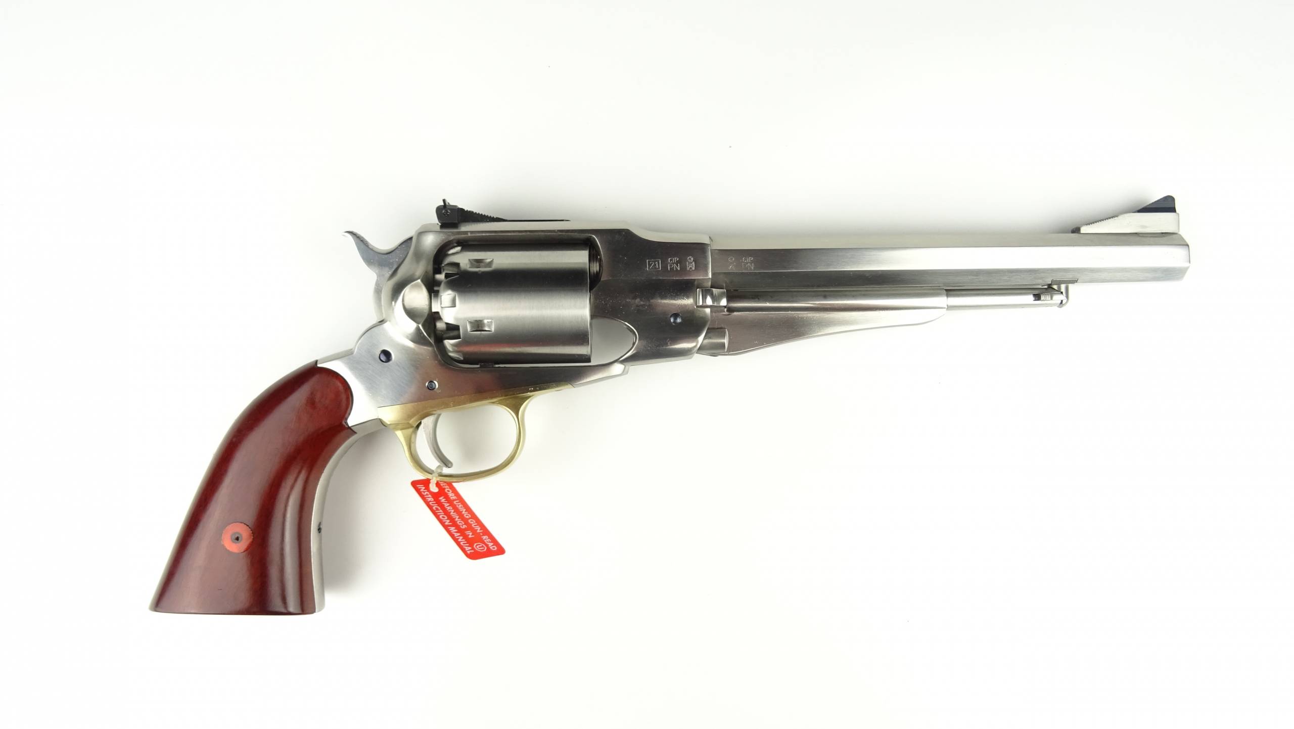 Rewolwer czarnoprochowy Remington New Model Army .44 8" Target INOX - HEGE UBERTI 0103