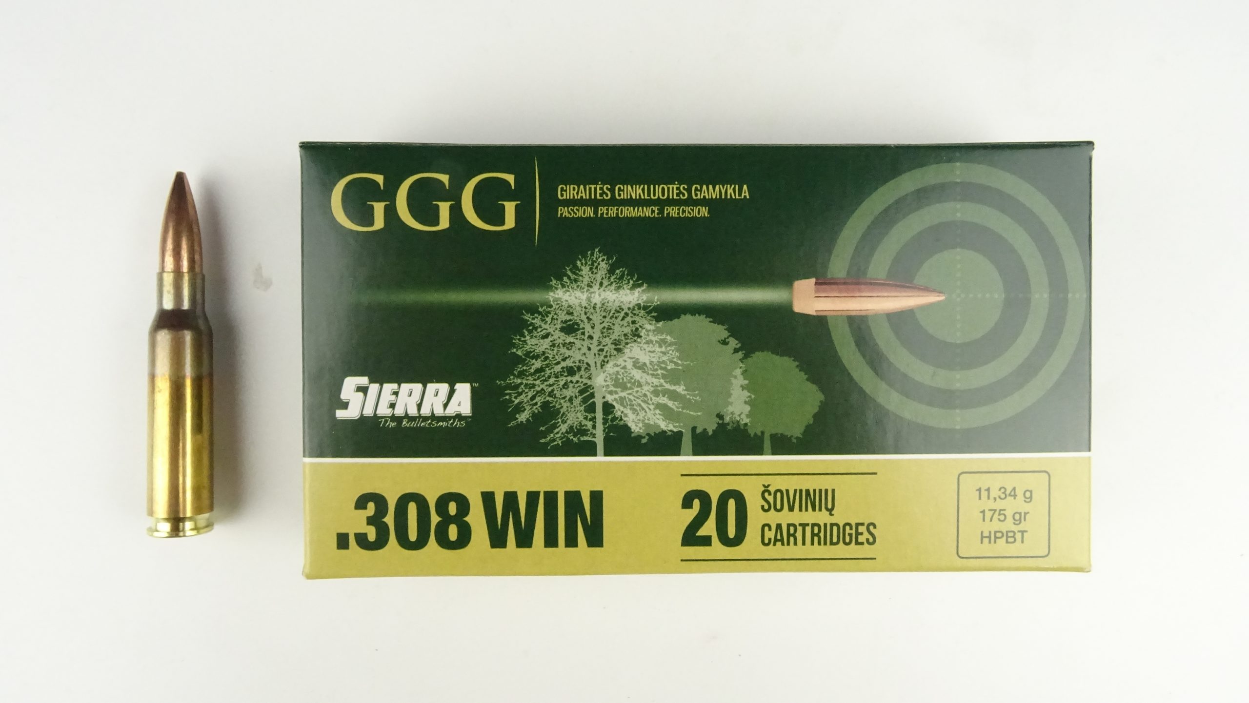 Amunicja GGG .308 WIN HPBT GPX15 175gr 11,3g