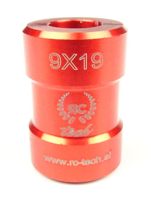 Przymiar RC do amunicji 9x19mm czerwony