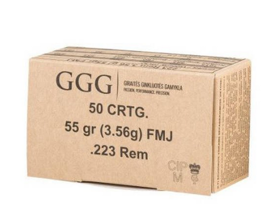 GGG .223 REM FMJ 55gr