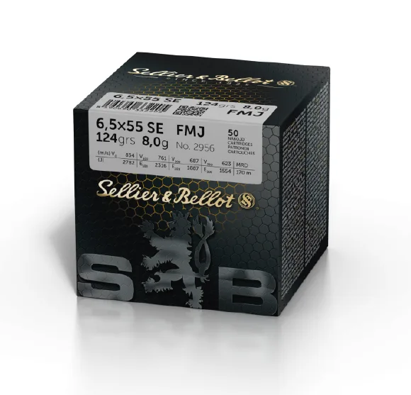 Amunicja Sellier&Bellot kal. 6,5x55SE FMJ 8g