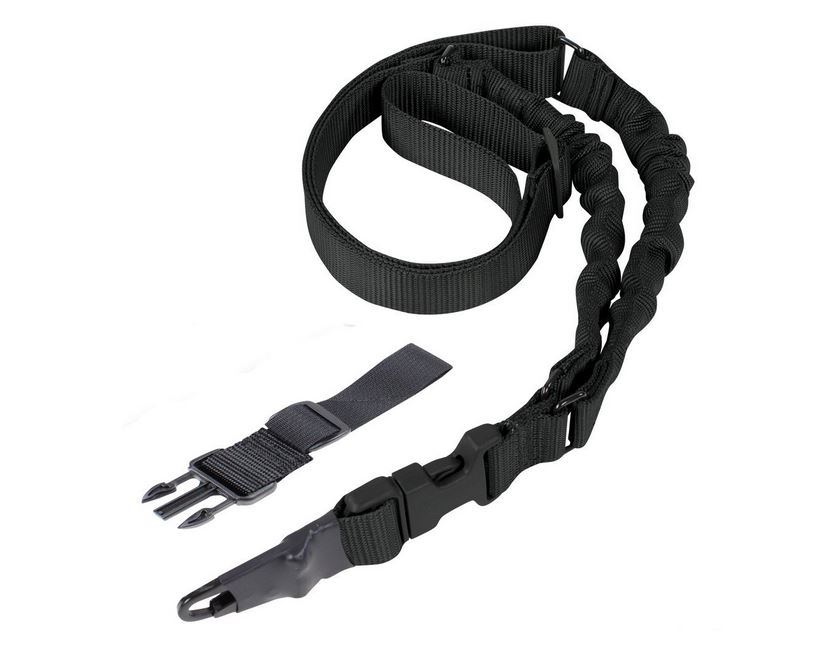 Condor - Zawieszenie taktyczne ADDER Double Bungee 1-Point Sling - Czarny - US1022-002