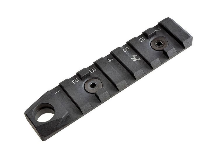 Strike Industries - Szyna LINK KeyMod / M-LOK - 7 Slots + QD - Czarny - LINK-RS-7-QD