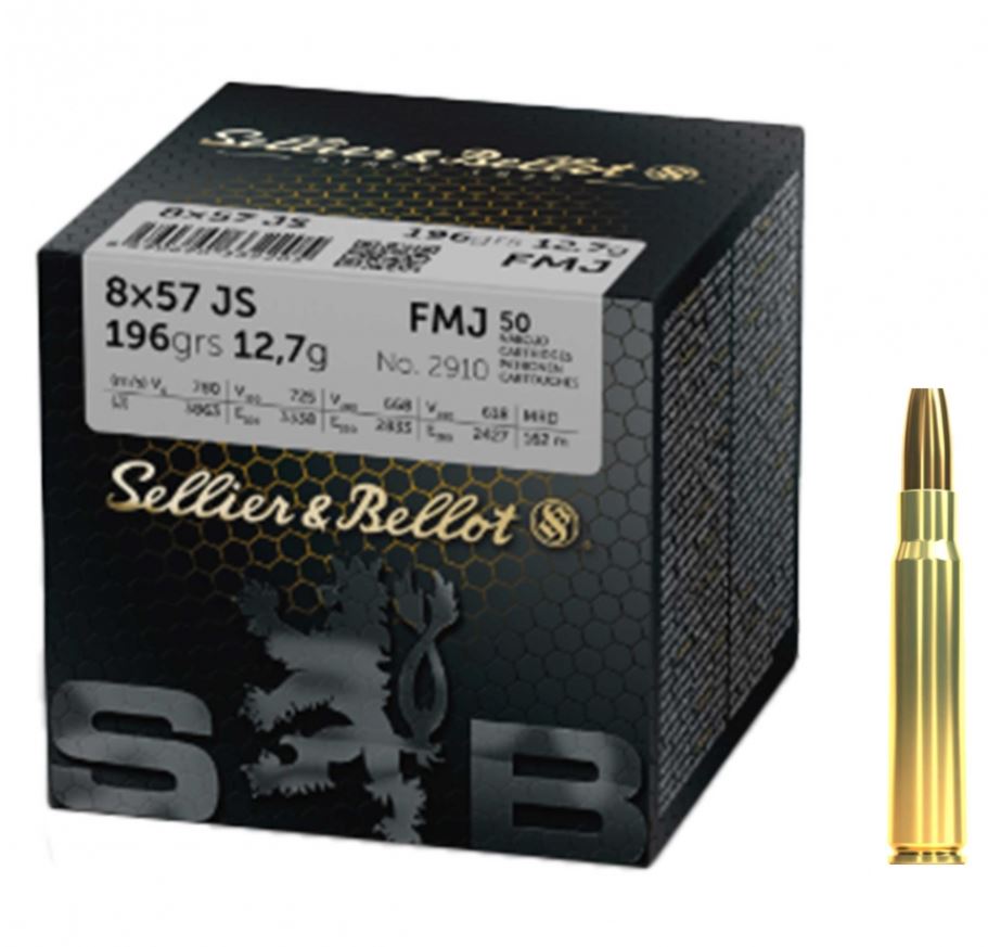 Sellier&Bellot 8x57 JS FMJ 196gr