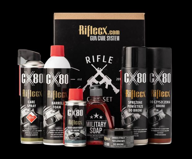 Riflecx - Rifle set, zestaw do czyszczenia broni długiej