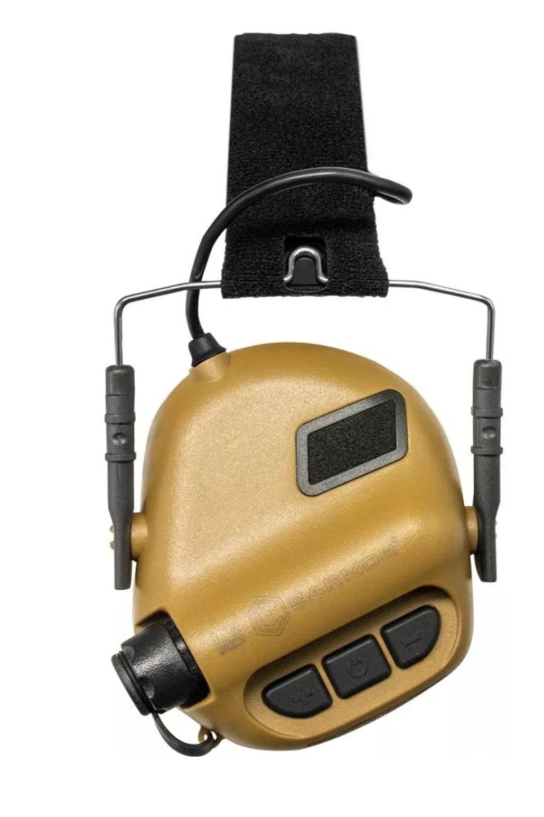 Earmor - Aktywne ochronniki słuchu M31 - Coyote Tan - M31-CT
