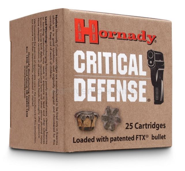 Hornady .45ACP FTX Critical Defense 185gr