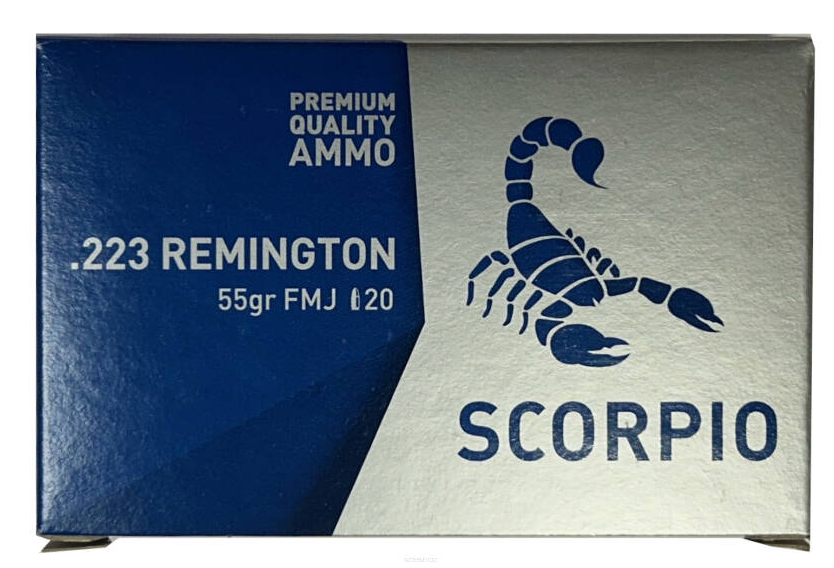 SCORPIO STV - amunicja karabinowa kal. 223REM 55gr/3,56g FMJ
