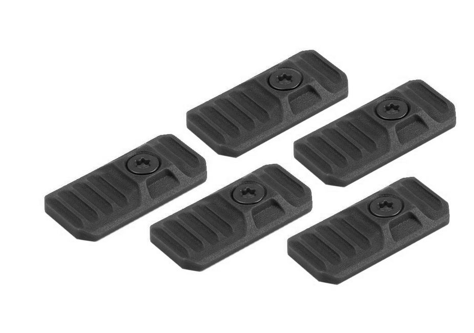 Strike Industries - Ochronne zaślepki LINK Cover do otworów M-LOK / KeyMod - 5 szt. - Czarne - SI-LINK-COVER-BK