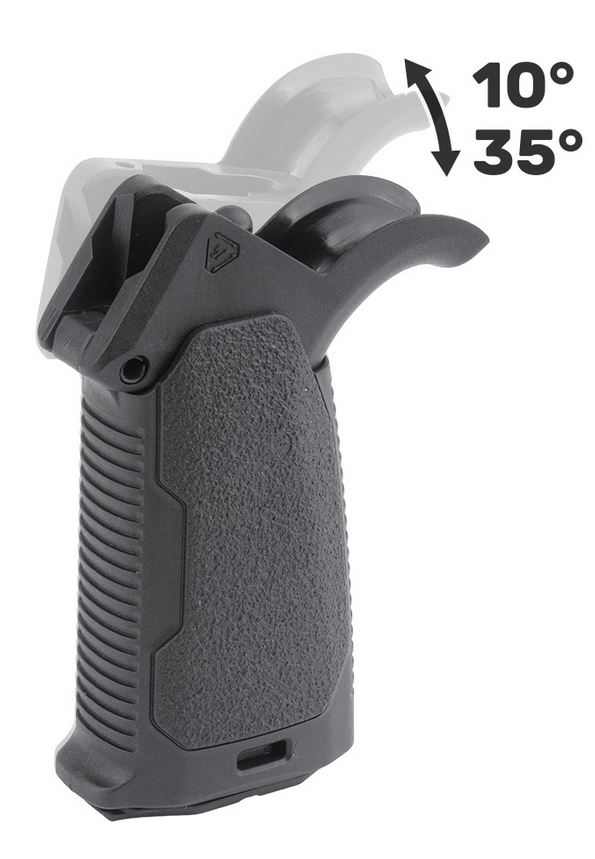Strike Industries - Regulowany chwyt pistoletowy do AR15 / M4 Multi Angle Pistol Grip Czarny SI-AR-MAPG-BK
