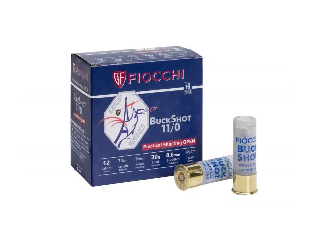 Fiocchi 12/70 Buckshot Practical Shooting 8,6 30g