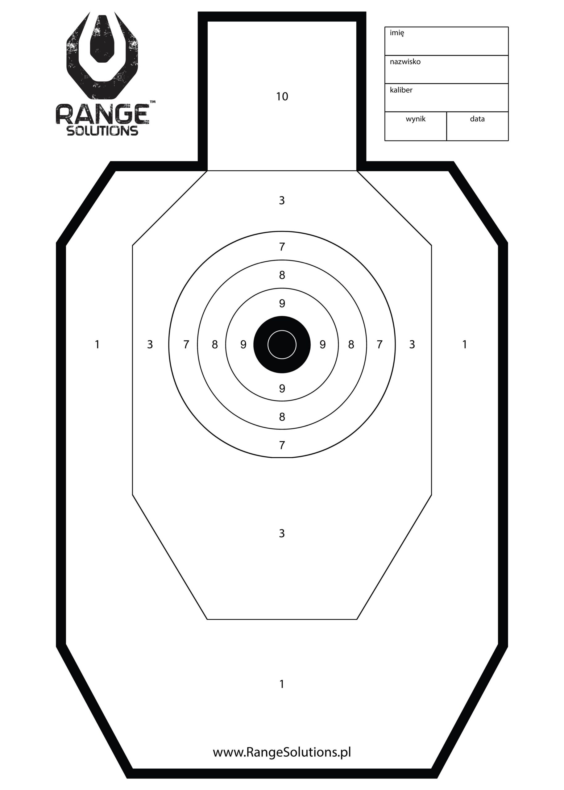 Tarcze Strzeleckie Range 50 szt