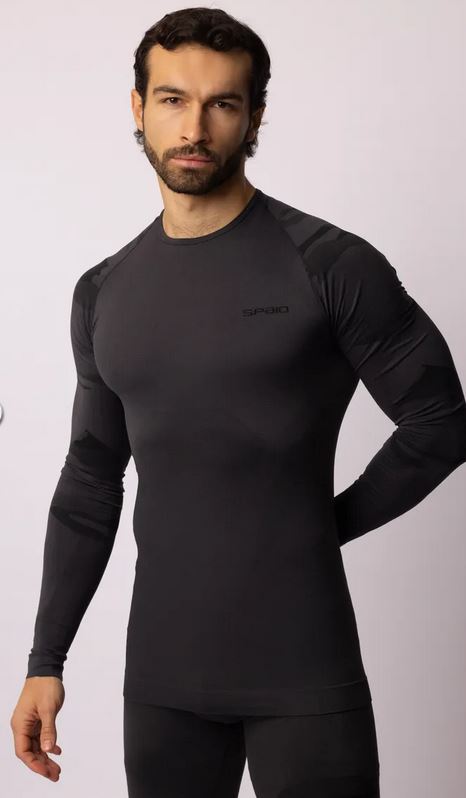 SPAIO KOSZULKA D/R TACTICAL MĘSKA; Kolor: SHADOW GREY; Rozmiar L
