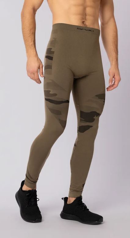 SPAIO LEGGINSY TACTICAL MĘSKIE; Kolor: FOREST GREEN; Rozmiar: XL