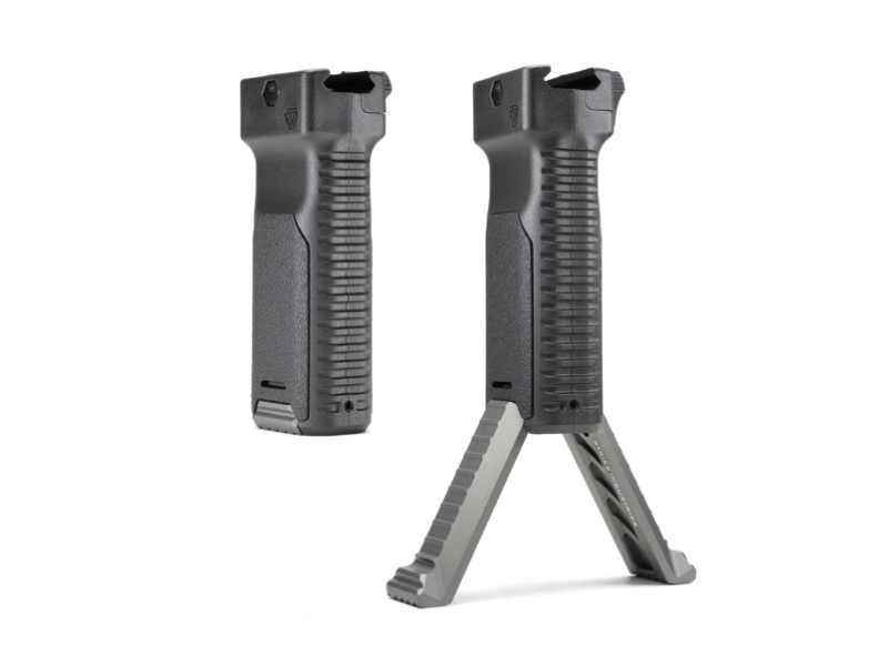 Strike Industries - Chwyt przedni z dwójnogiem Strike - Czarny - SI-AR-AL-BIPOD-GY