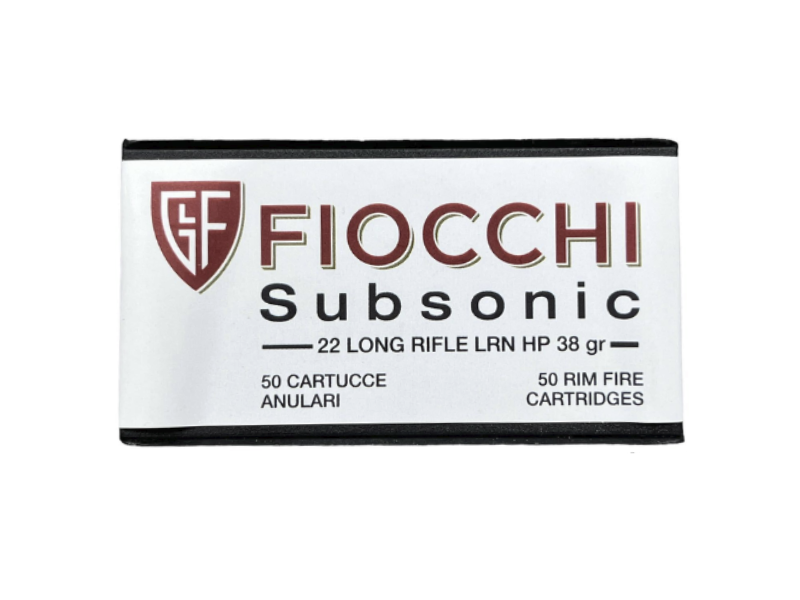 Fiocchi .22LR Subsonic LRN HP 38gr