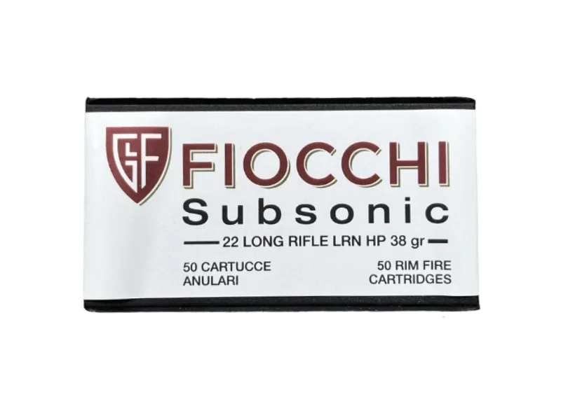 Fiocchi .22LR Subsonic LRN HP 38gr