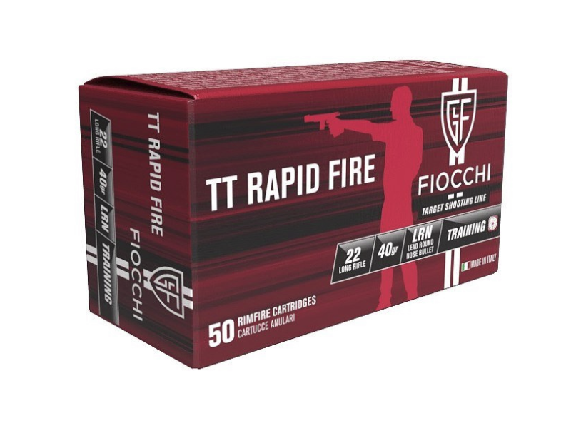 Fiocchi .22LR TT Rapid Fire LRN 40gr