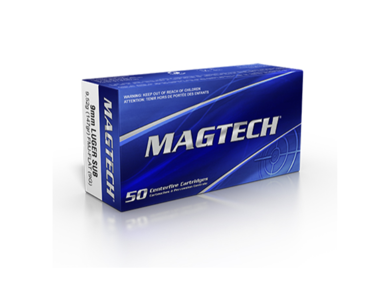 Magtech 9x19mm FMJ 147gr FLAT SUB