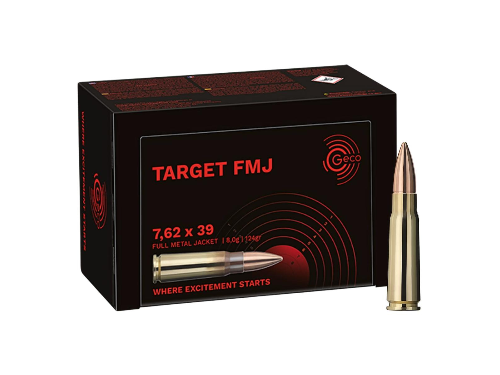 GECO 7,62x39mm FMJ 8g