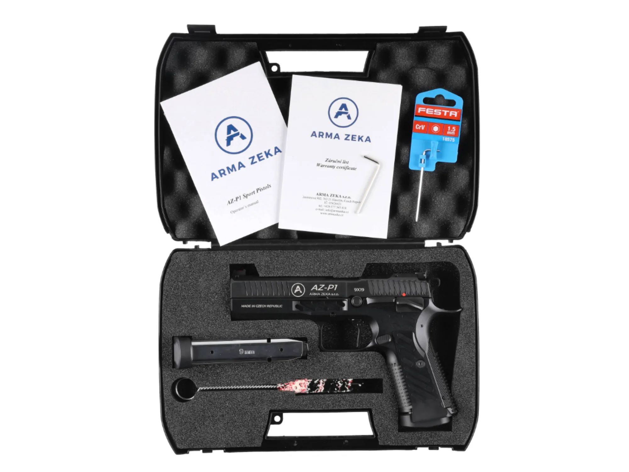 Arma Zeka AZ-P1 Super Optics 2 Black kal. 9x19mm