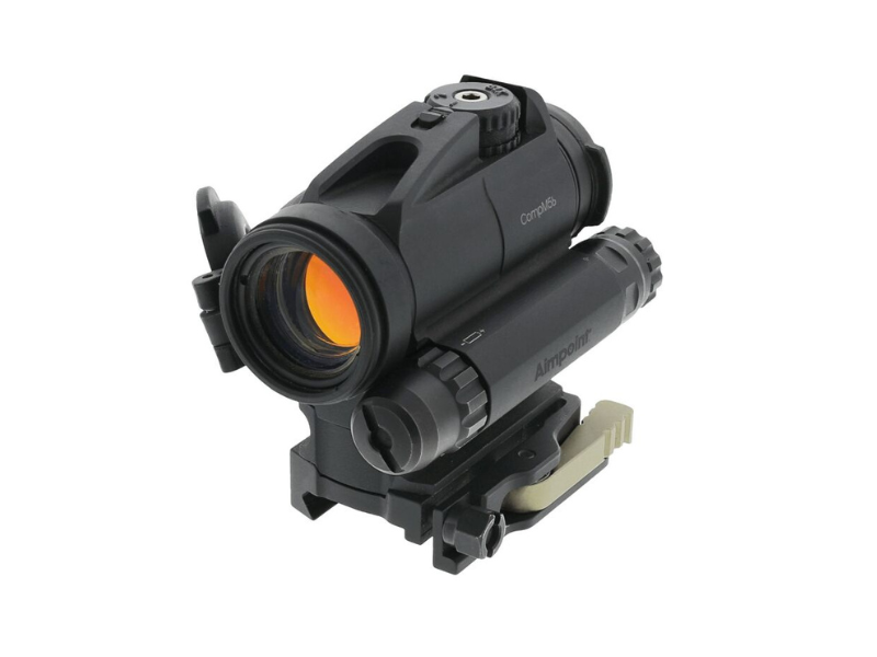 Kolimator Aimpoint CompM5b 2MOA LRP39mm 200624 z montażem, pokrętło balistyczne