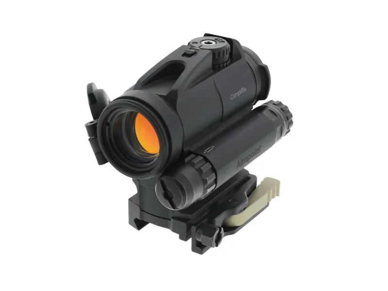 Kolimator Aimpoint CompM5b 2MOA LRP39mm 200624 z montażem, pokrętło balistyczne