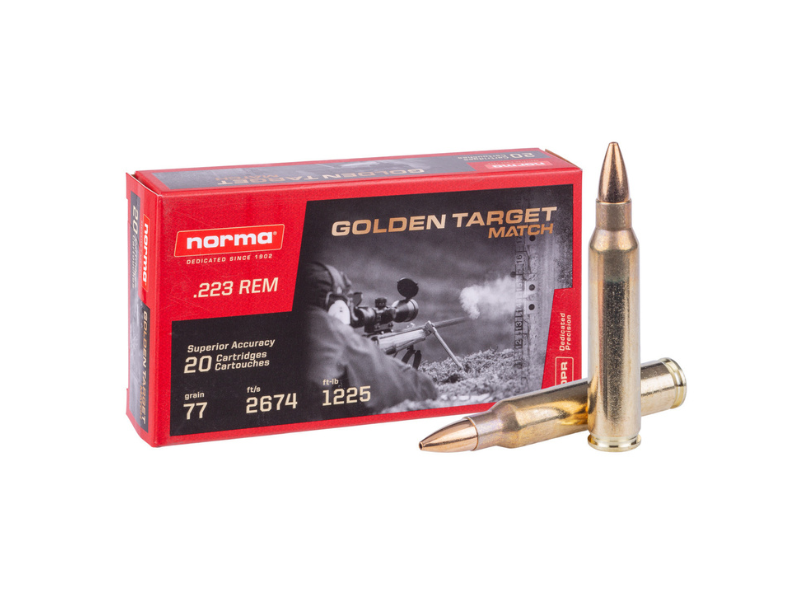 Norma .223REM Match HPBT Golden Target 77gr