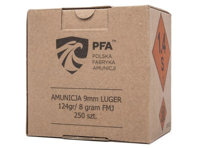 PFA 9x19mm FMJ 124gr Nowa