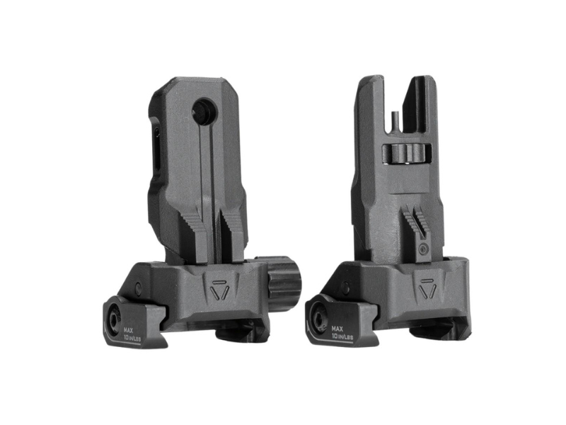 Strike Industries - Celownik przeziernikowy Strike Polymer Backup Sights - Składany - Picatinny - Czarny - SI-SPBUS