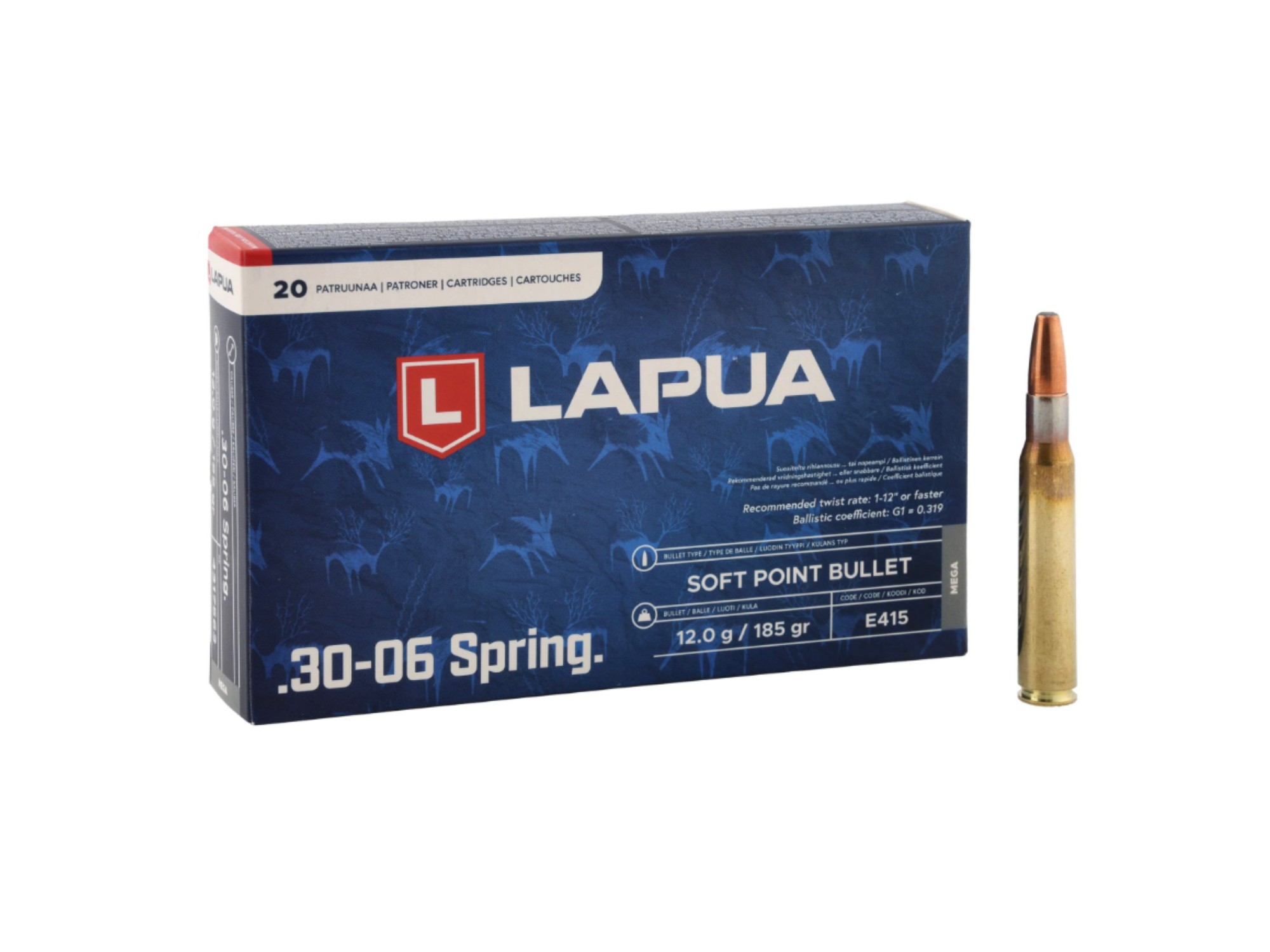 Lapua .30-06 MEGA 12g/185gr
