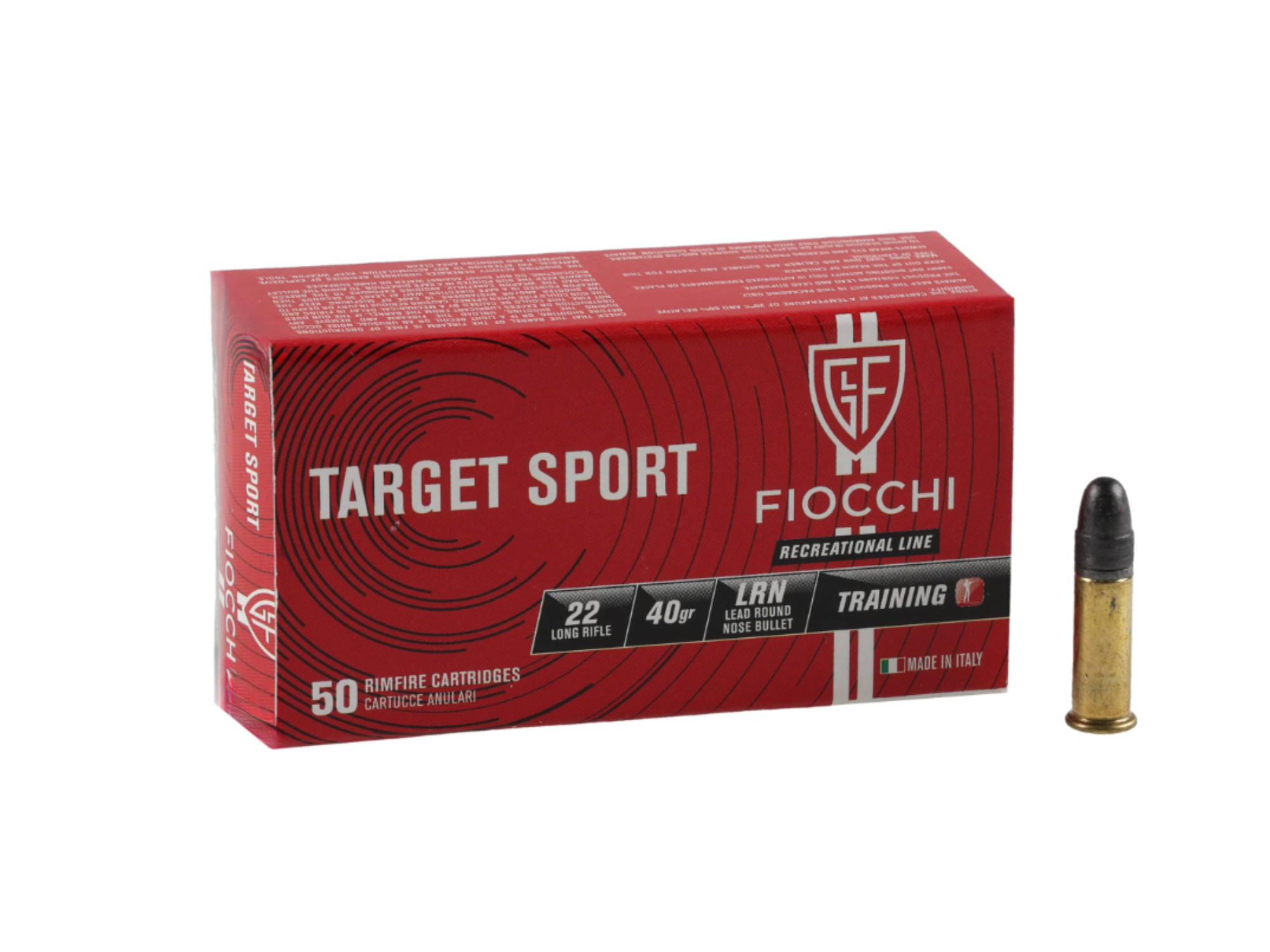 Fiocchi .22LR Target Sport LRN 40gr