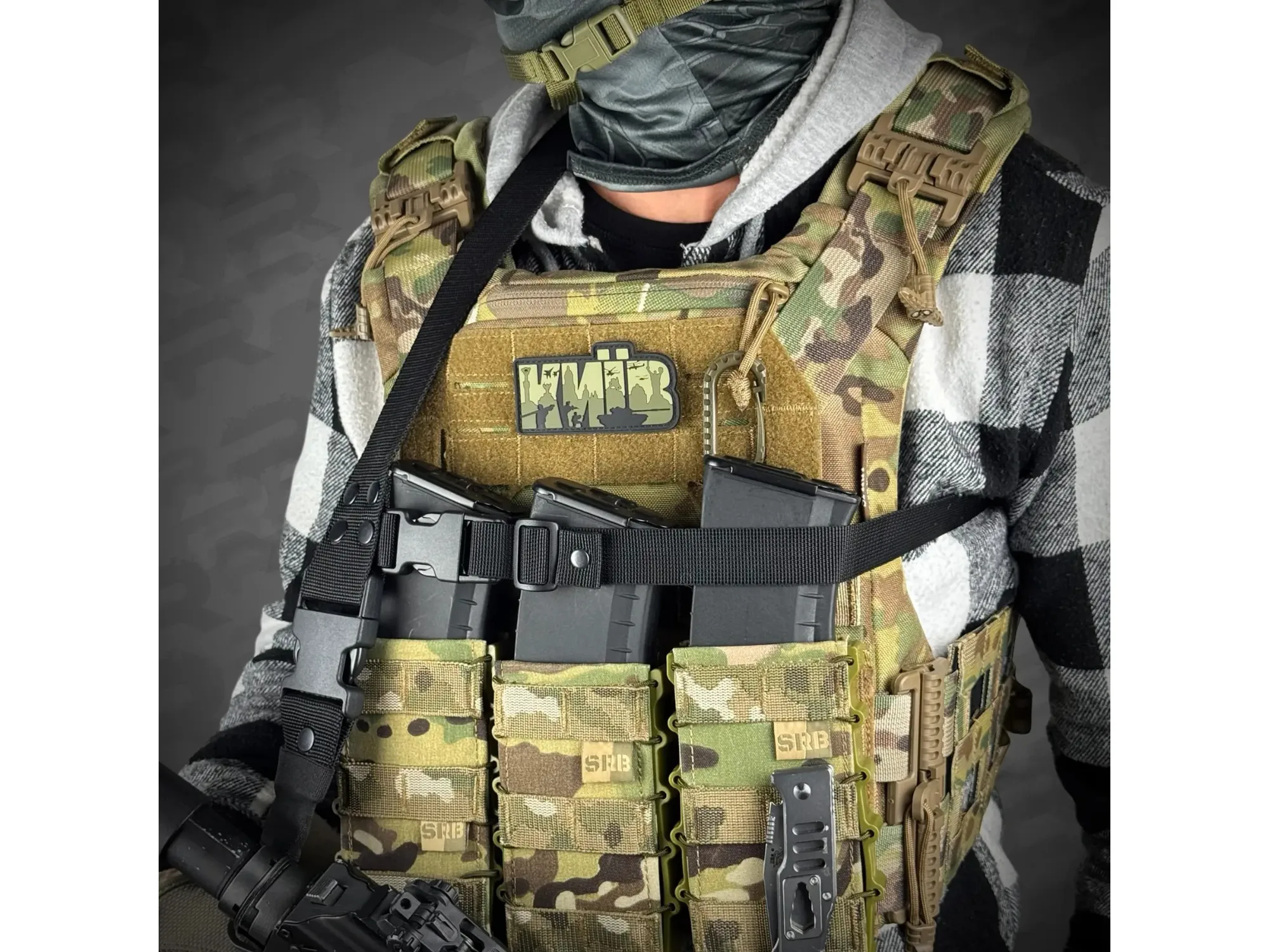 Jedno-dwupunktowy pas do AR15 RAGNAROK ODIN Carbine Gen.II Black — zdjęcie 5