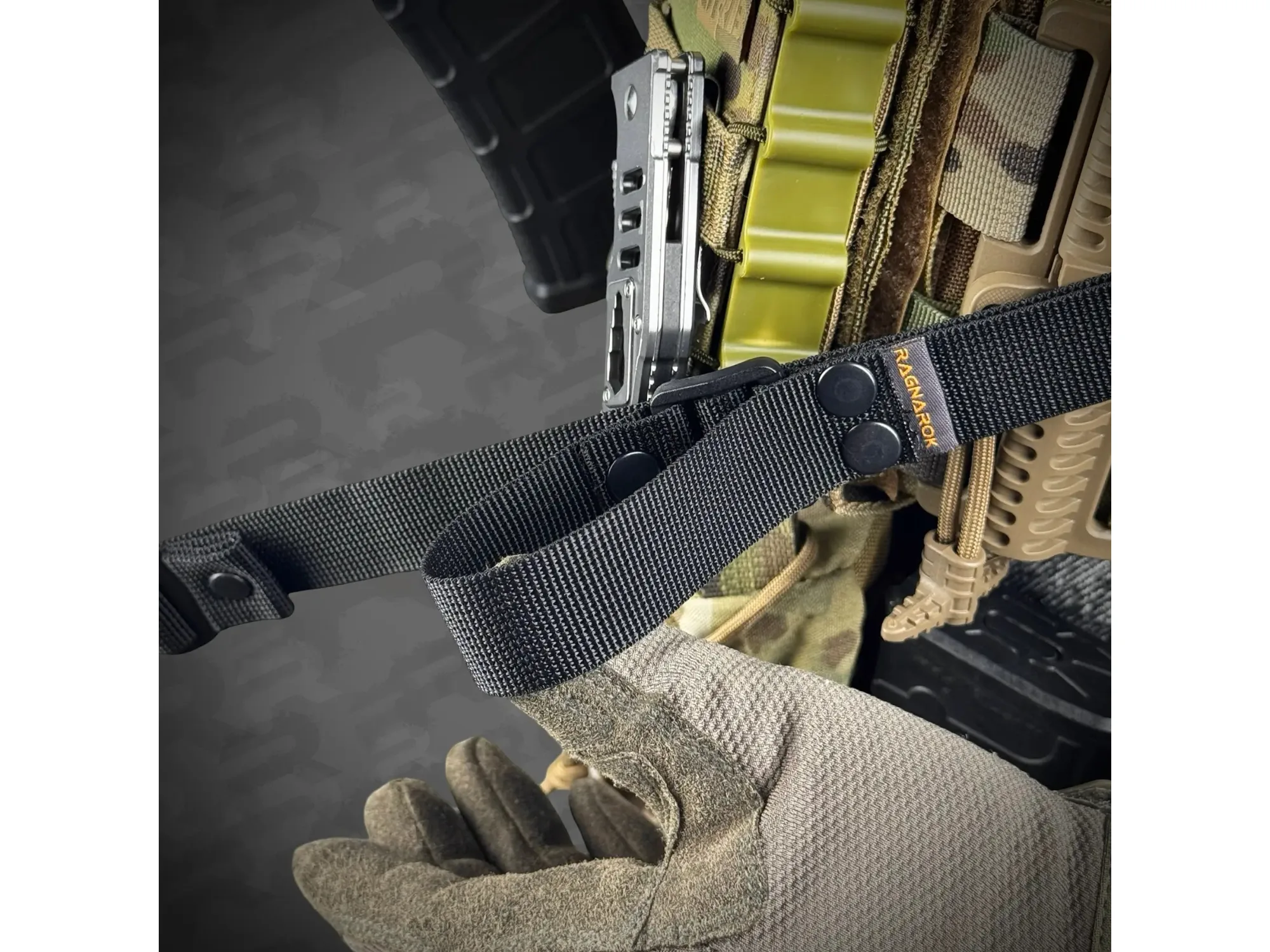 Jedno-dwupunktowy pas do AR15 RAGNAROK ODIN Carbine Gen.II Black — zdjęcie 6