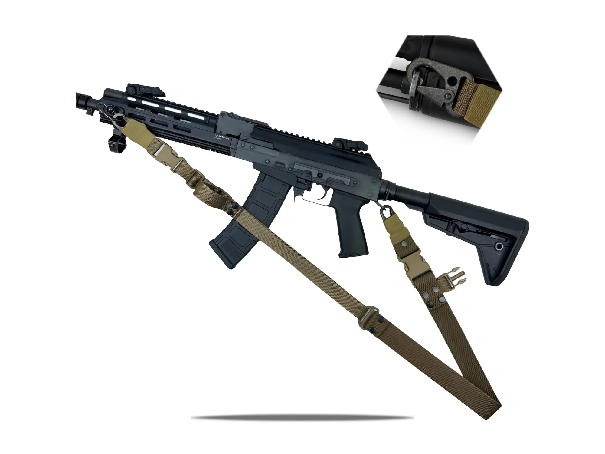 Jedno-dwupunktowy pas do AR15 RAGNAROK ODIN Carbine Gen.II Coyote