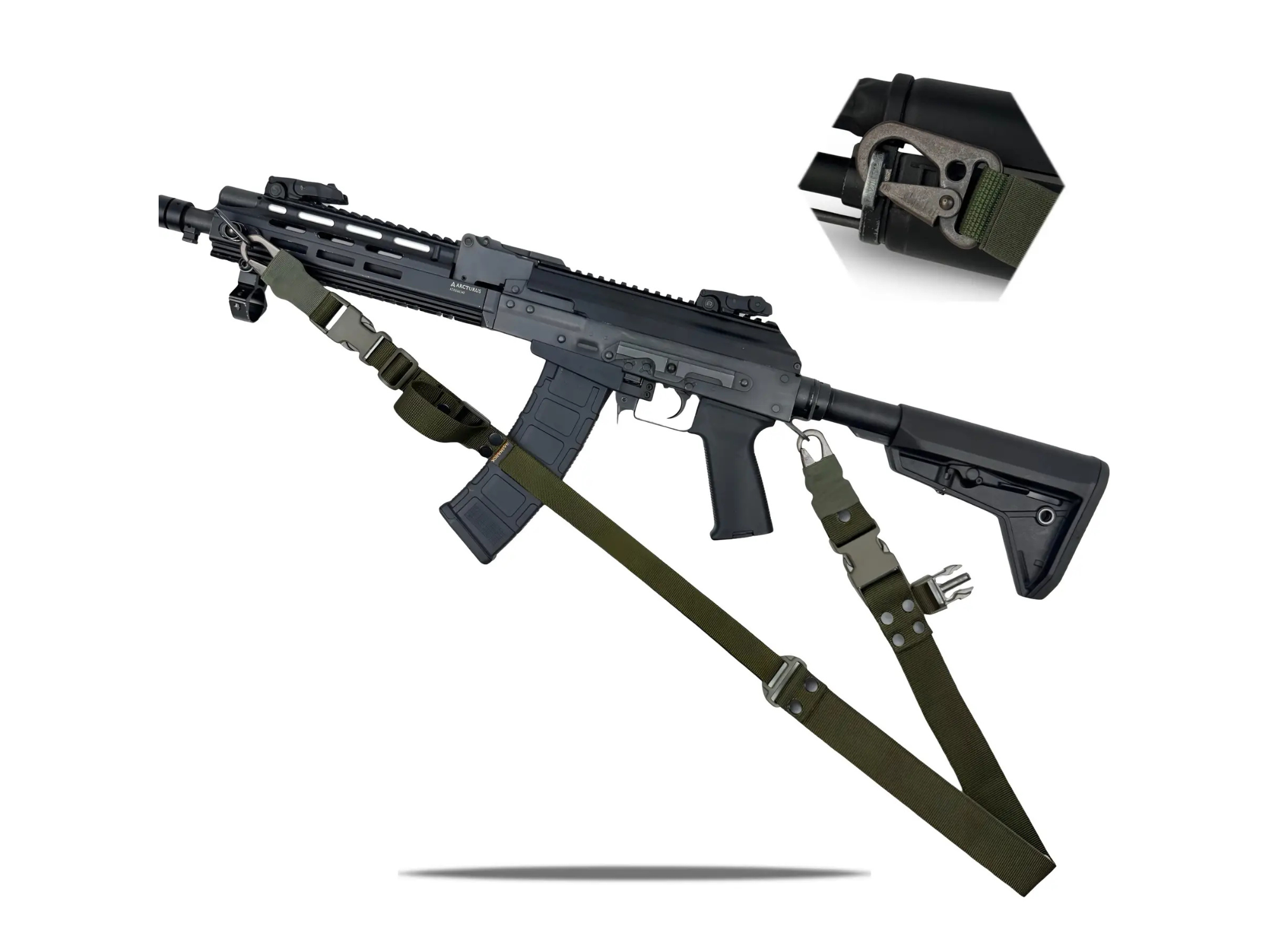 Jedno-dwupunktowy pas do AR15 RAGNAROK ODIN Carbine Gen.II Olive