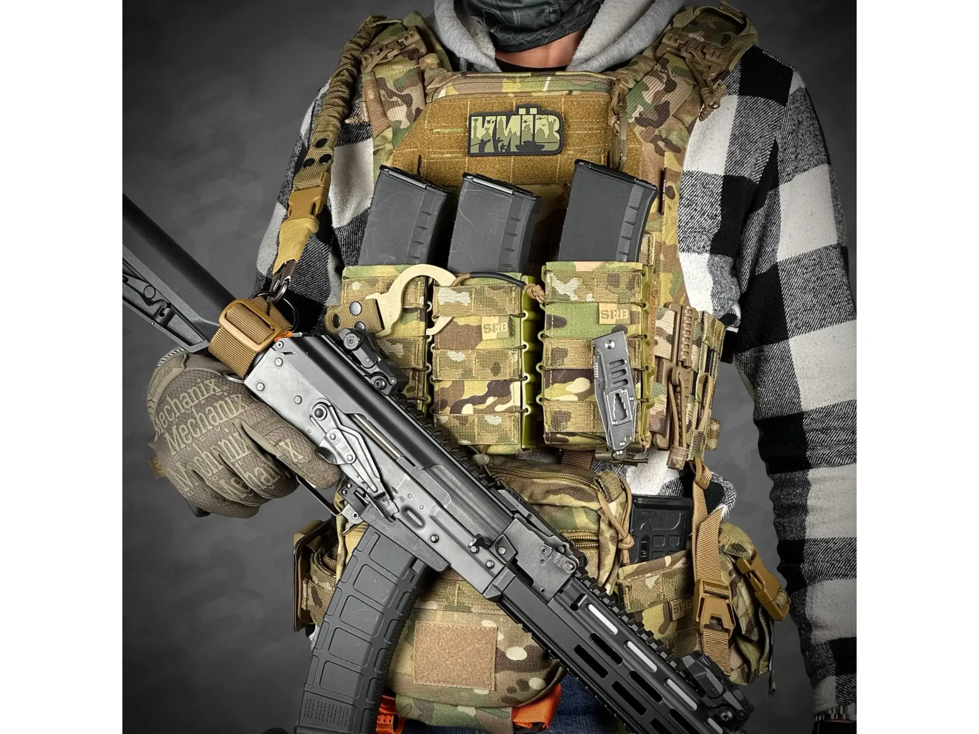 Jednopunktowy pas do AR15 z zestawem mocowań do kamizelki taktycznej RAGNAROK THOR Coyote — zdjęcie 4