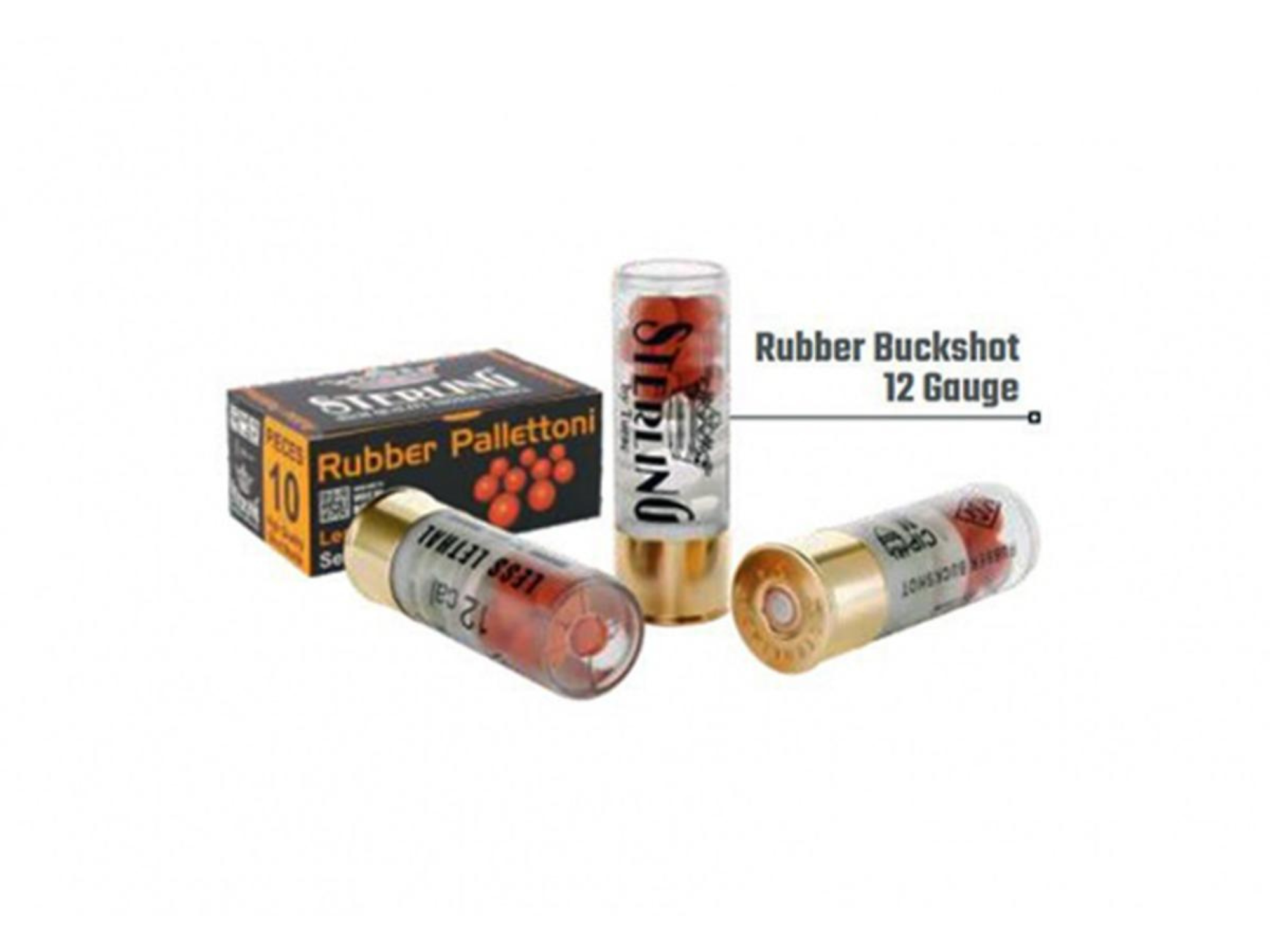 Sterling 12/70 Buckshot Loftka Gumowa 3,4g