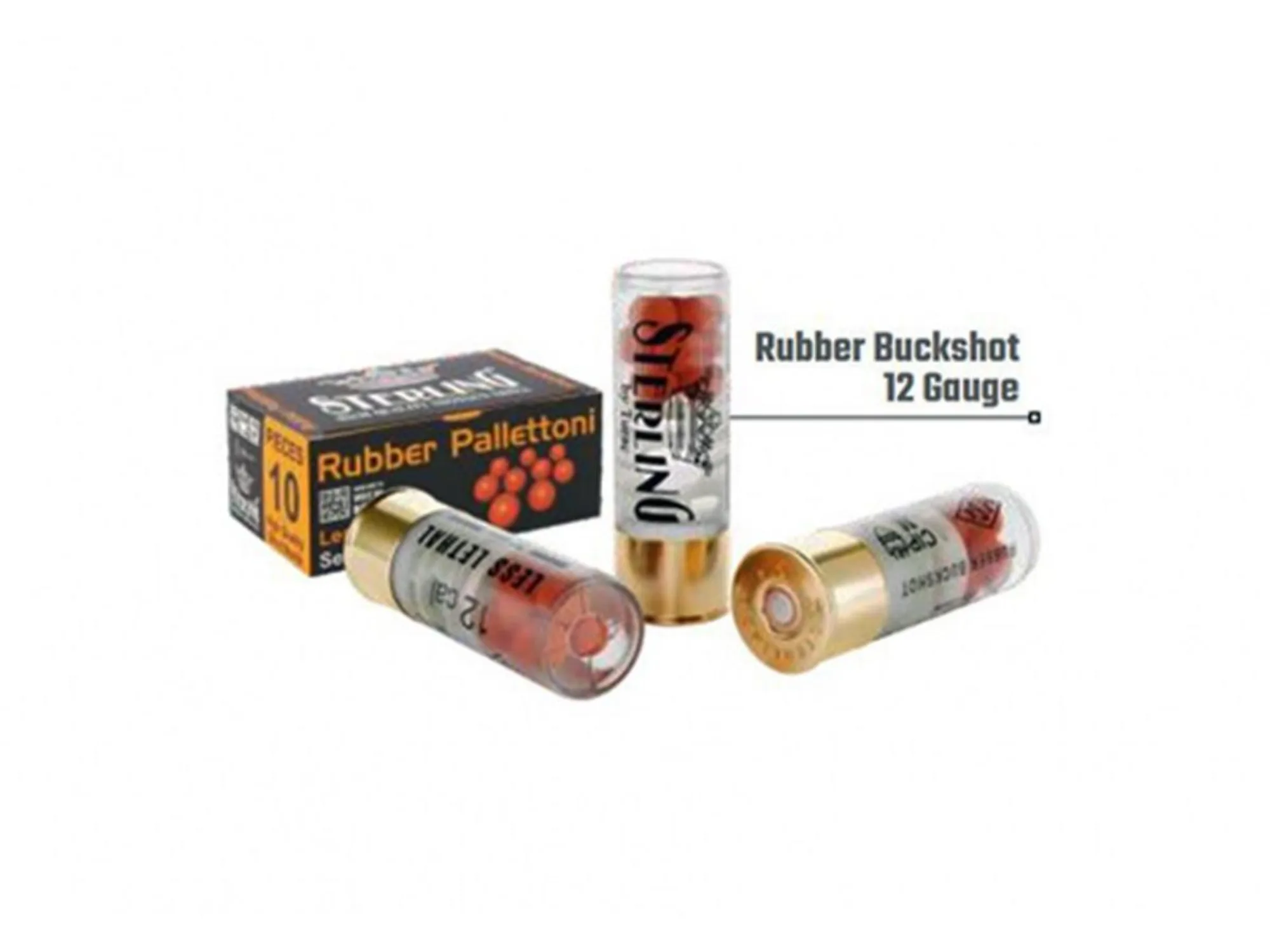 Sterling 12/70 Buckshot Loftka Gumowa 3,4g