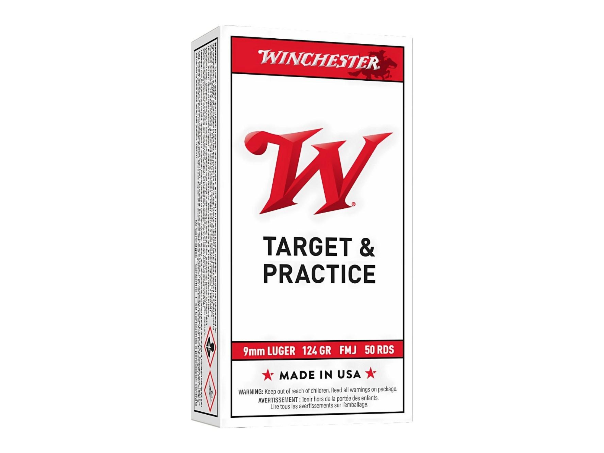 Winchester 9x19mm FMJ 124gr