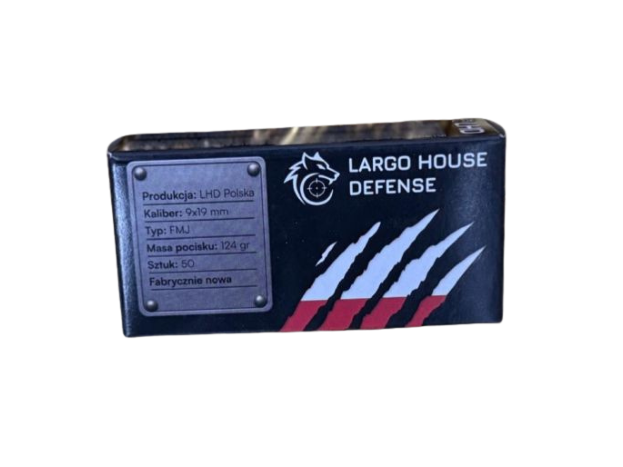 LHD 9x19mm FMJ 124gr
