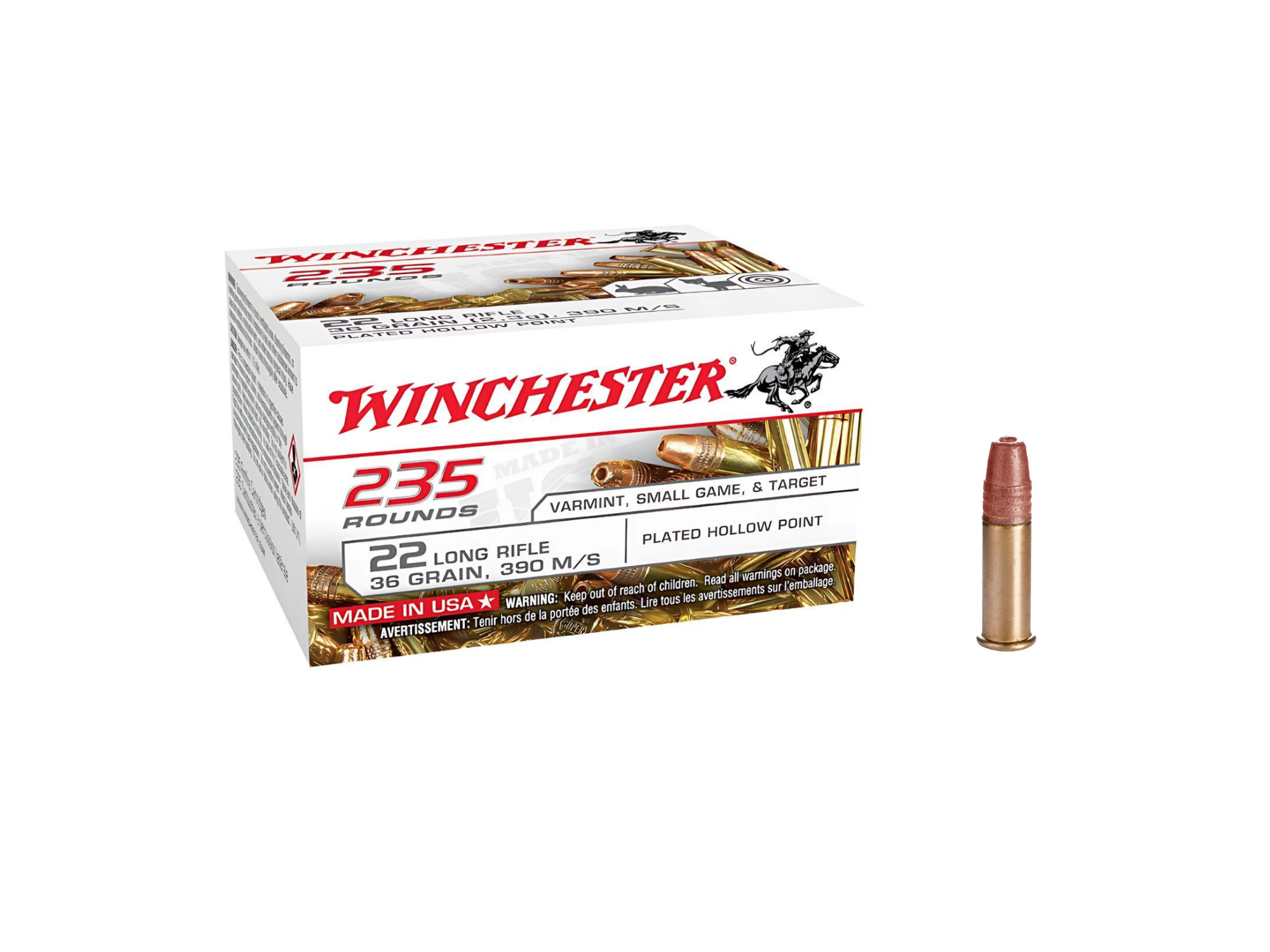 Winchester .22LR Super-X LHP CP 36gr
