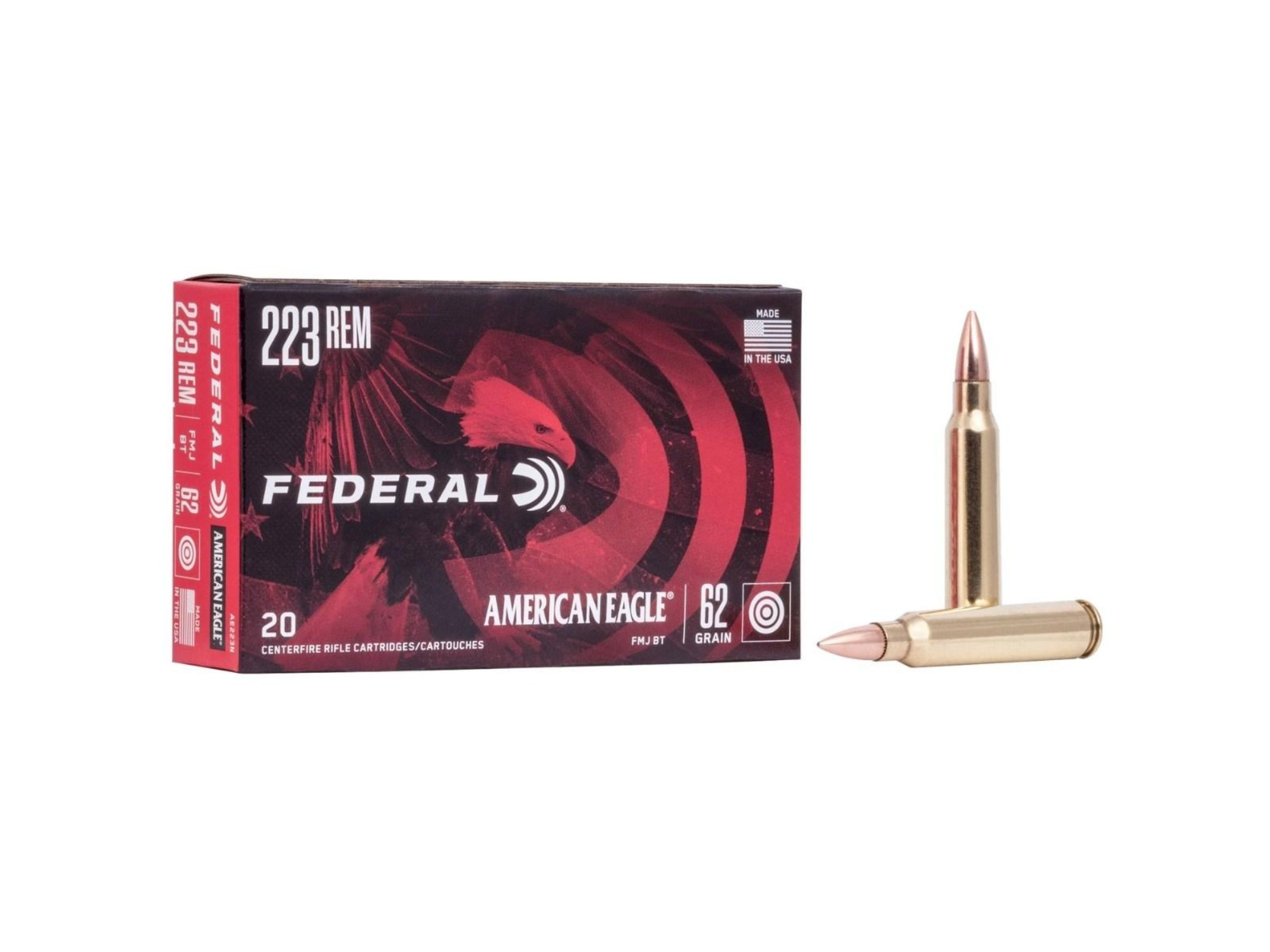 Federal .223 REM FMJBT 62gr