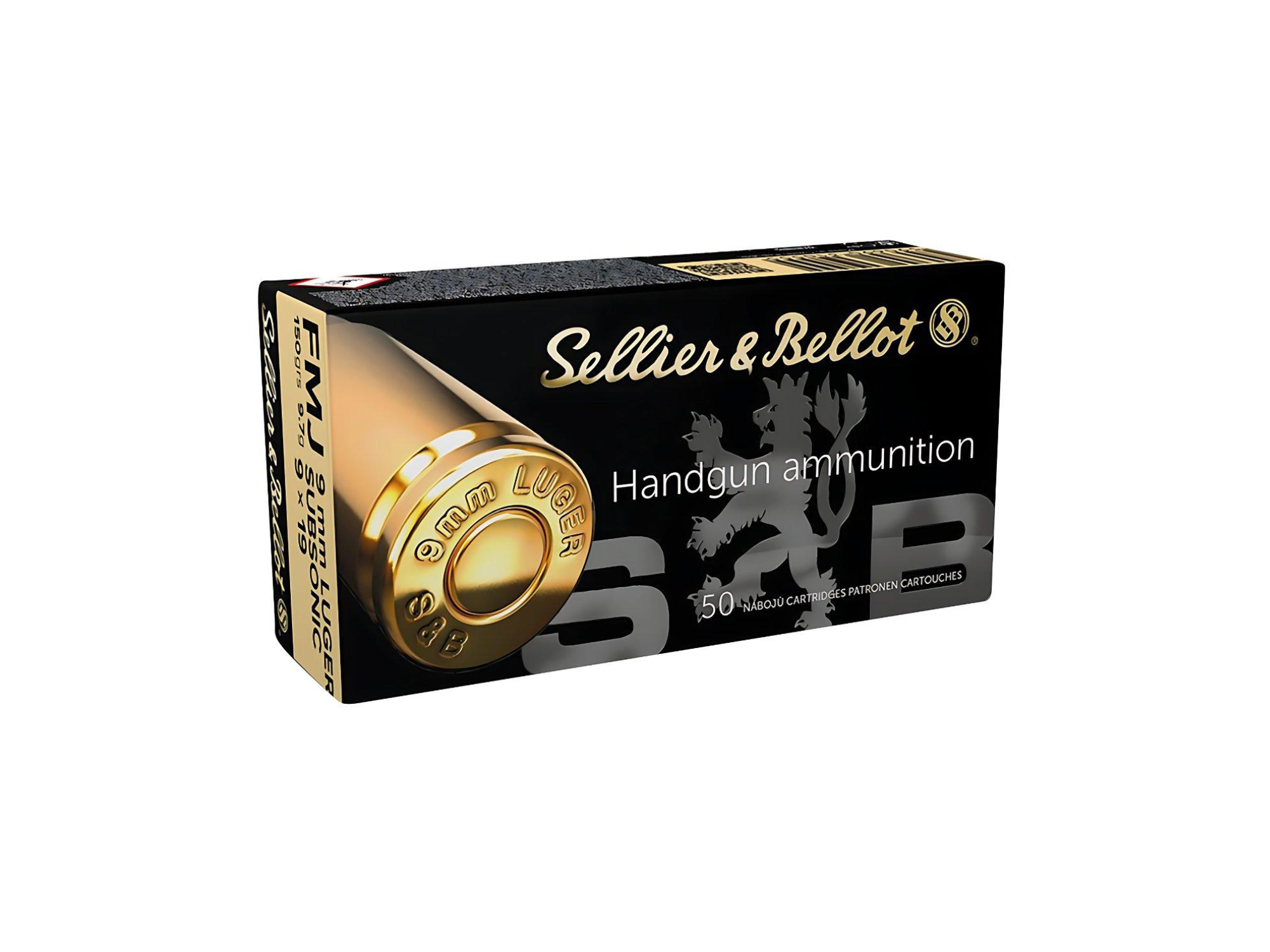 Sellier&Bellot 9x19mm FMJ Subsonic 150gr