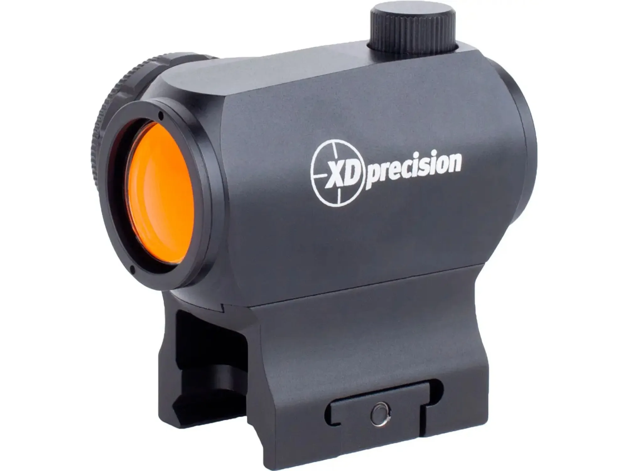 Kolimator XD Precision RS Medium zamontowany na szynie Picatinny.