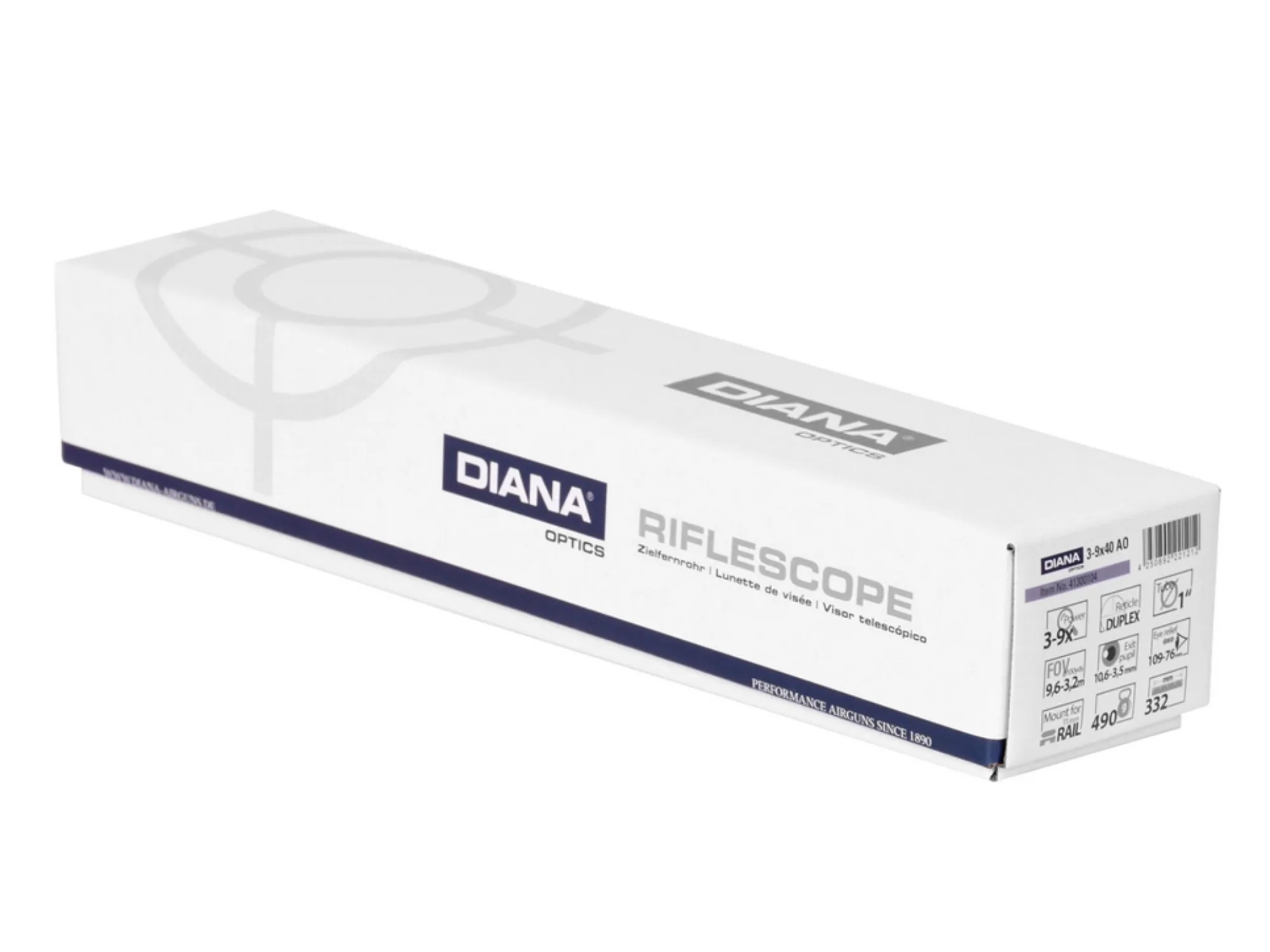 Luneta celownicza Diana 3-9x40 1 cal AO Duplex